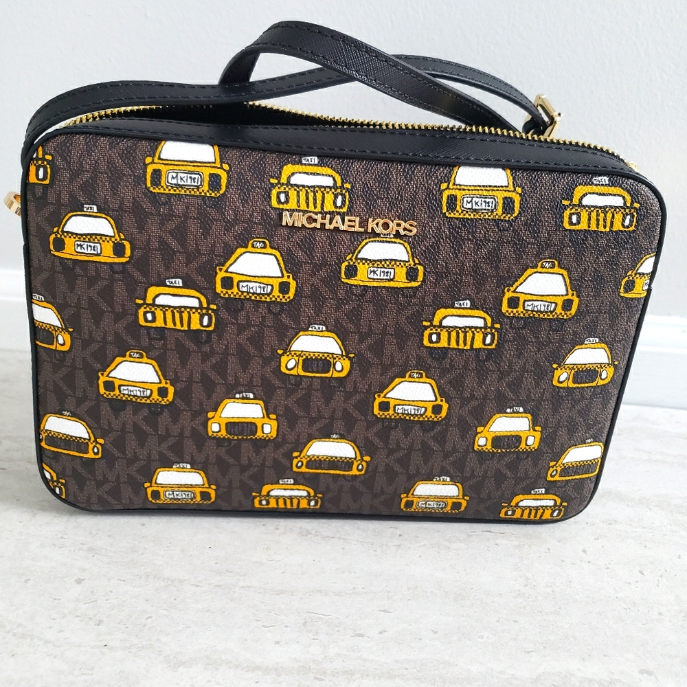 NWT Michael Kors NYC Taxi Cab Large Crossbody
